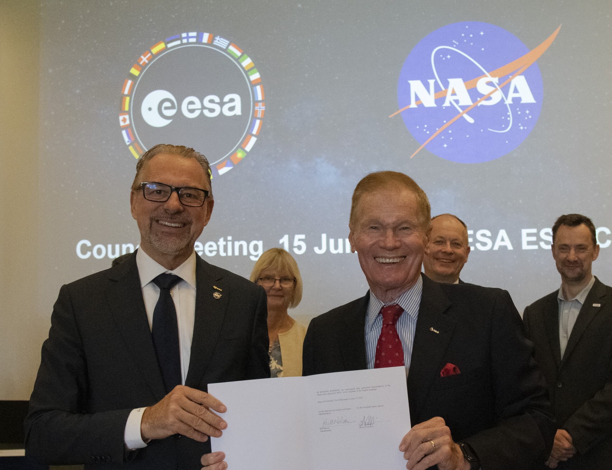 Josef Aschbacher Bill Nelson Luna