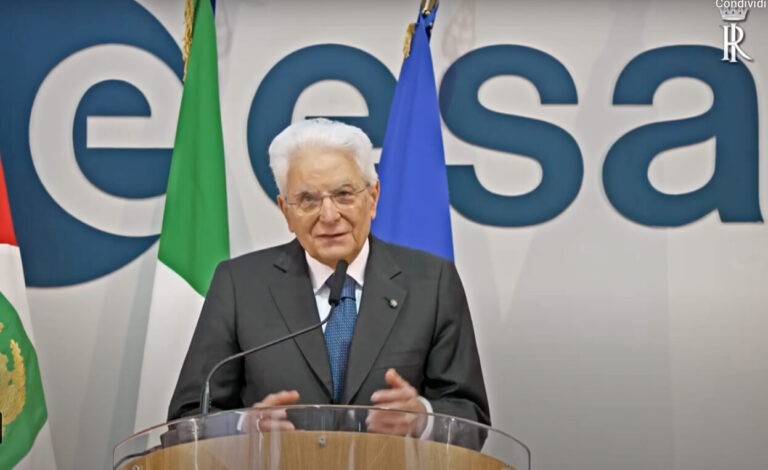 Sergio Mattarella ESA Frascati